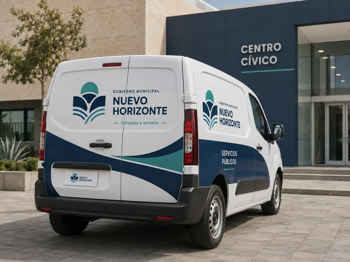 Rotulación vehicular institucional en autobuses y camionetas oficiales