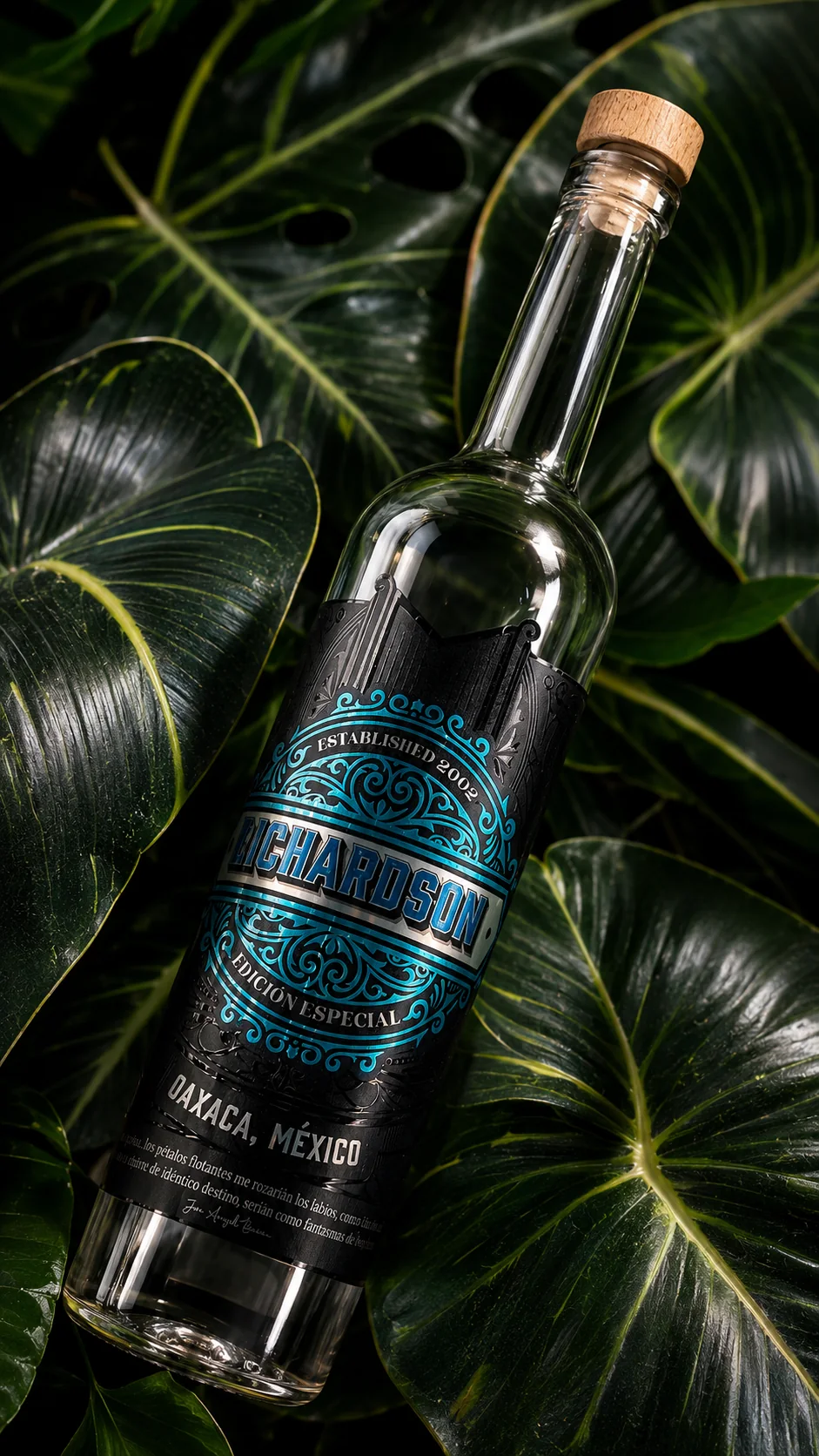 Etiqueta premium con textura