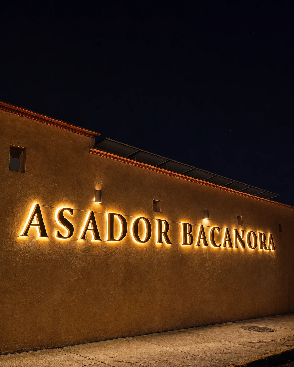 Fachadas comerciales con letras 3D