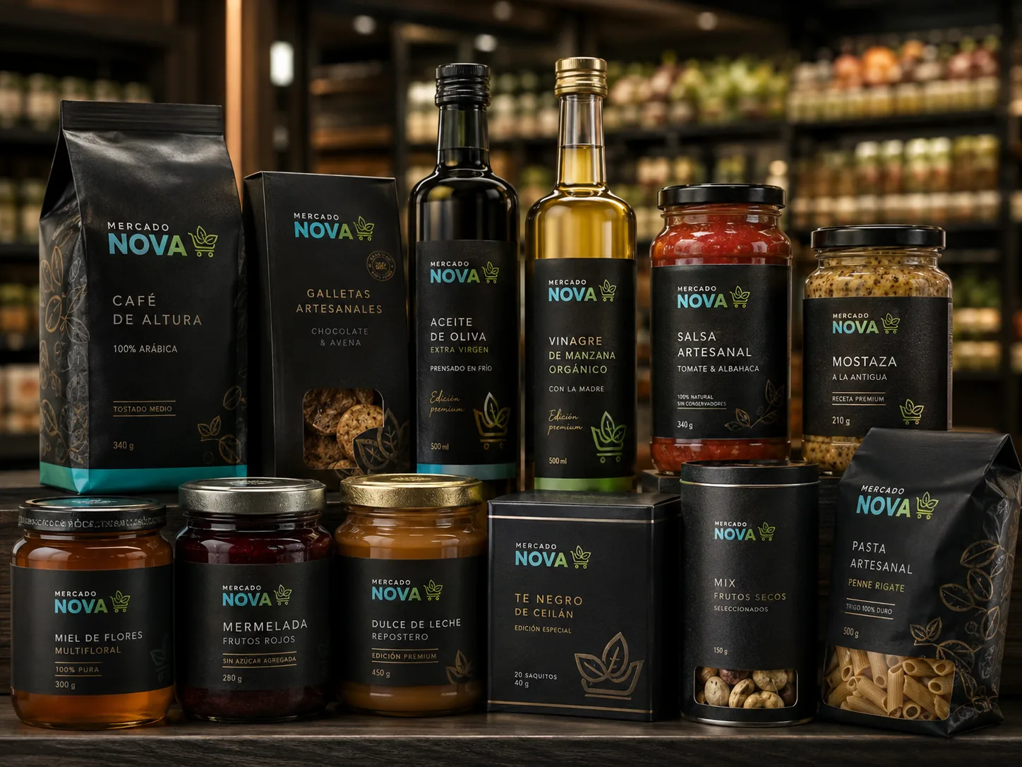 Etiquetas premium metalizadas y con relieve para productos