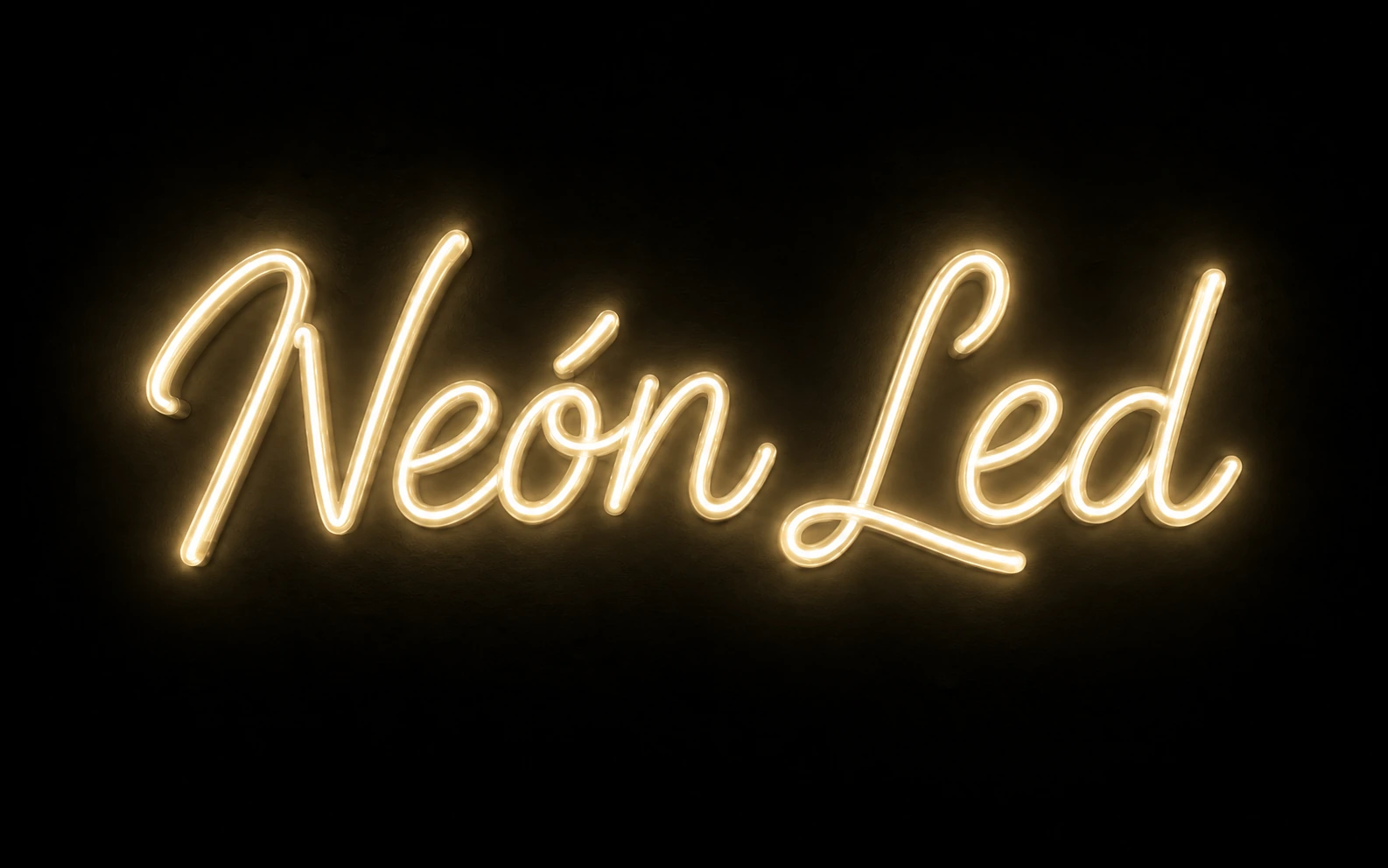 Letrero de neón LED con la frase Neón LED